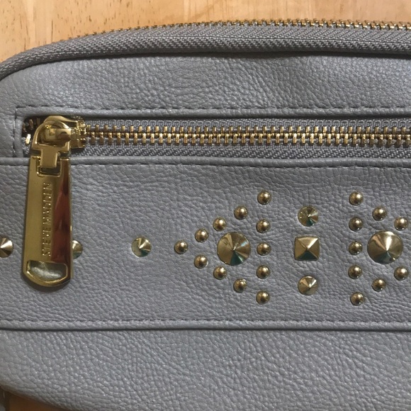 Steve Madden Gray Studded Wallet/Wristlet - Picture 2 of 5